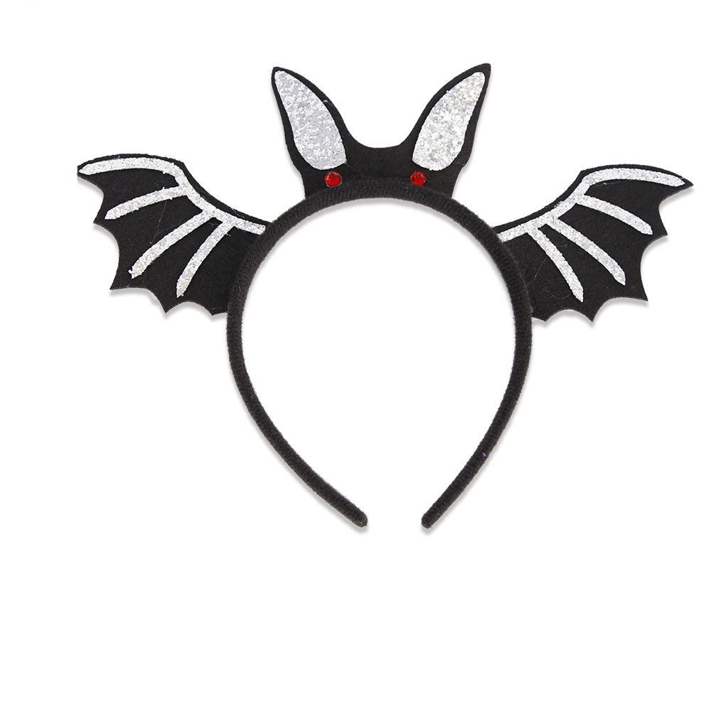 DIY Haar-Accessoires Halloween Stirnband Fledermäuse Spinnennetz Kopf wickeln Kürbis Haarbänder Kinder style7 von Joom DACH