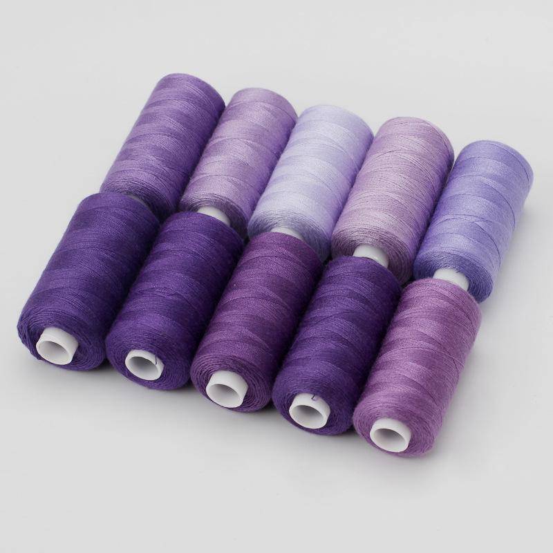 DIY Handgemachtes Nähgarn-Set: 10 Spulen 402 farbiges Polyester, je 400 Yards 402 Sewing Thread Set von Joom DACH