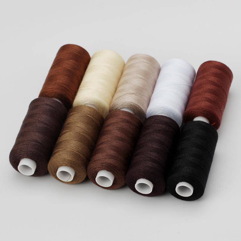 DIY Handgemachtes Nähgarn-Set: 10 Spulen 402 farbiges Polyester, je 400 Yards 402 Sewing Thread Set von Joom DACH