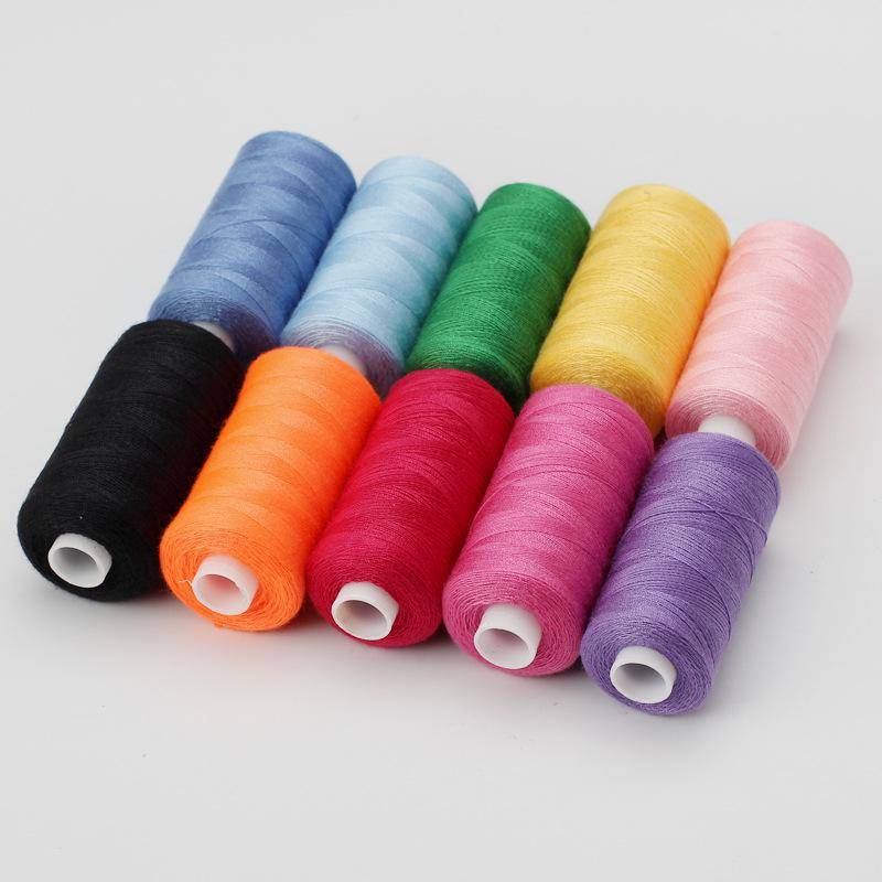DIY Handgemachtes Nähgarn-Set: 10 Spulen 402 farbiges Polyester, je 400 Yards 402 Sewing Thread Set von Joom DACH