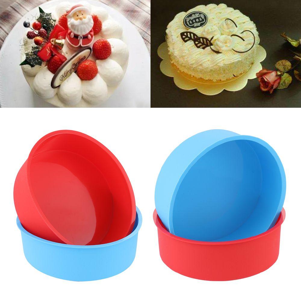 DIY Küche Silikon Backwerkzeuge Kuchenform Tablett Muffin Mousse Form Puddingform Rundes Muster 4inch blau von Joom DACH