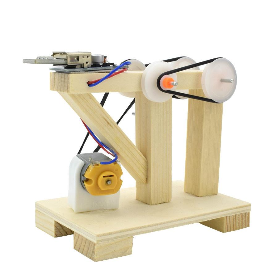 DIY Montieren Spielzeug Manuelle Generator Modell Kits Holz Lernspielzeug für Kinder Erfindung Wissenschaft Physik Experiment Dynamo Spielzeug Geschenk von Joom DACH