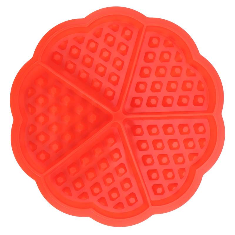 DIY Waffelform Wiederverwendbare Silikon Muffin Kuchenform Backutensil Küchenzubehör(4Grid von Joom DACH