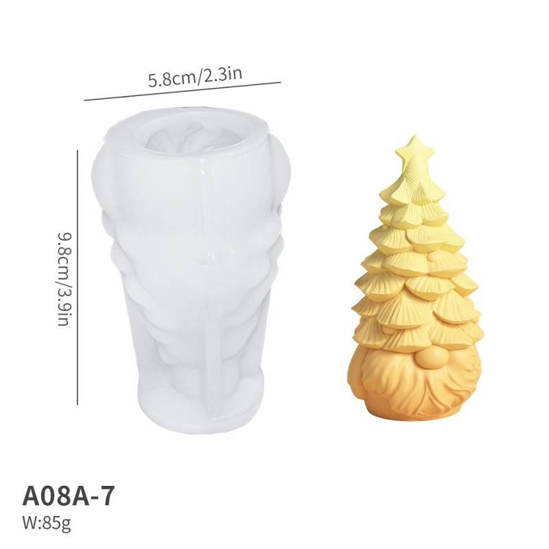 DIY Weihnachts-Aroma-Ornament-Form: 3D Hirsch, Zwerg, Kätzchen und Schneemann Kerze Gipsform von Joom DACH