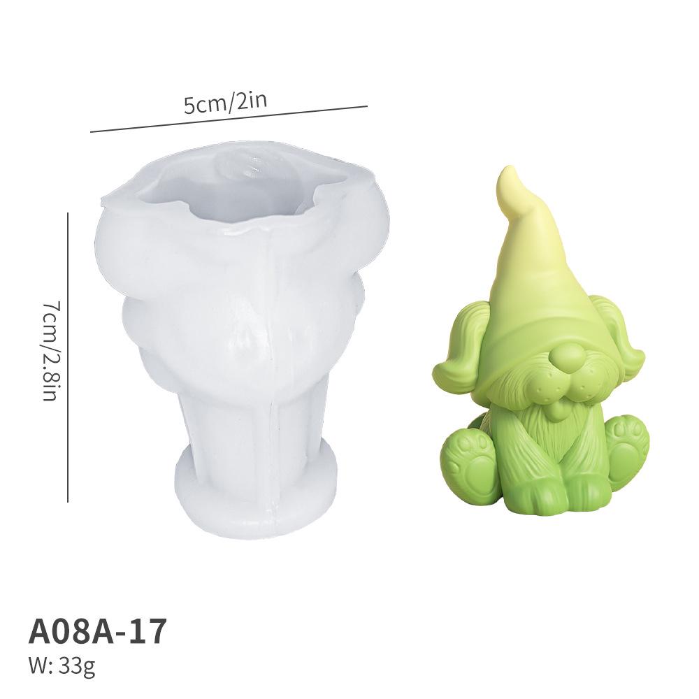 DIY Weihnachts-Aroma-Ornament-Form: 3D Hirsch, Zwerg, Kätzchen und Schneemann Kerze Gipsform von Joom DACH