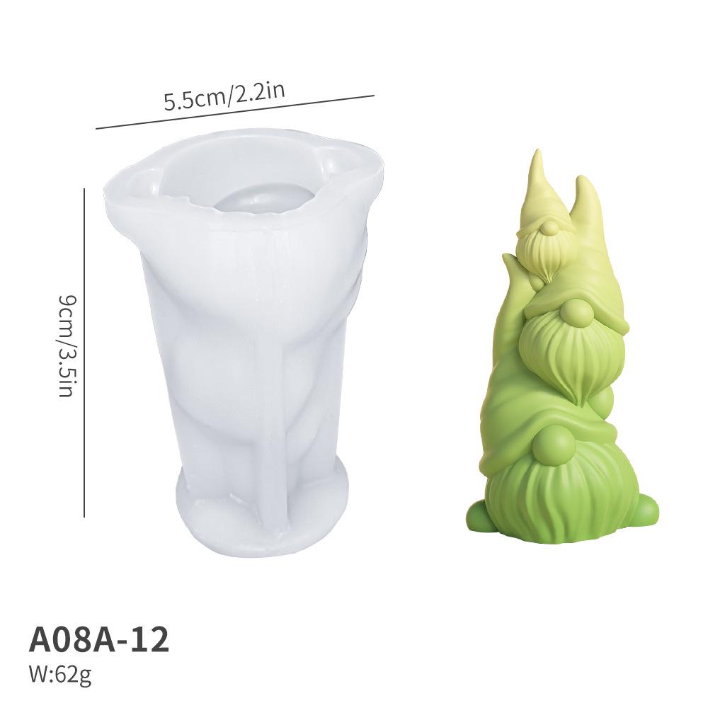 DIY Weihnachts-Aroma-Ornament-Form: 3D Hirsch, Zwerg, Kätzchen und Schneemann Kerze Gipsform von Joom DACH