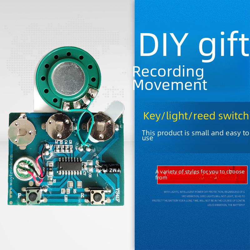 DIY Weihnachtsgeburtstags-Grußkarte mit Sprachaufnahme und Musik B Light Sensing Recording von Joom DACH
