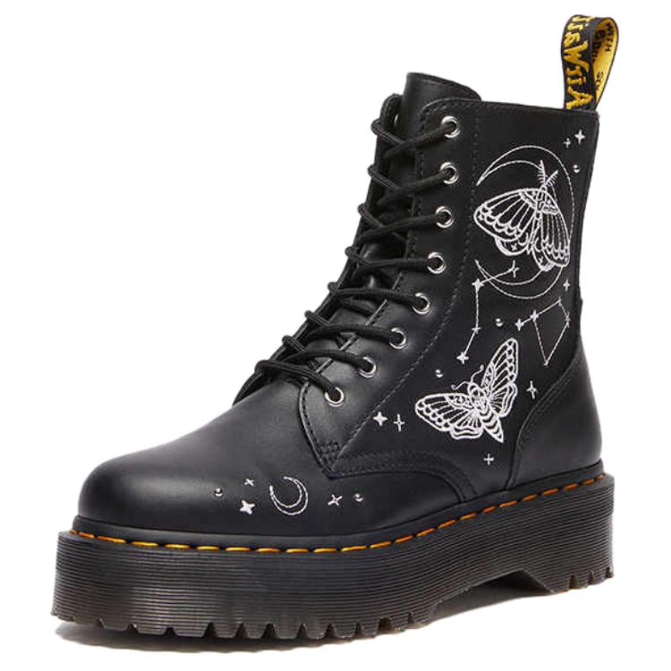 DR. Martens Fusion Leder Jadon Celestial Bequeme Vielseitige Schlichte Mid-Calf Stiefel Unisex Stiefel Schwarz 41329001 36 von Joom DACH