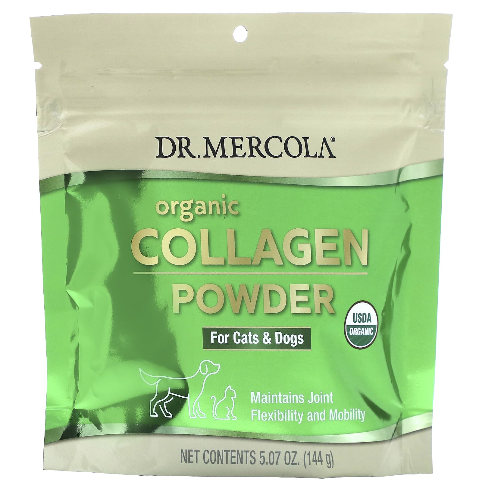 DR. Mercola, Bio-Kollagenpulver, für Katzen und Hunde, 5,07 oz (144 gr) von Joom DACH