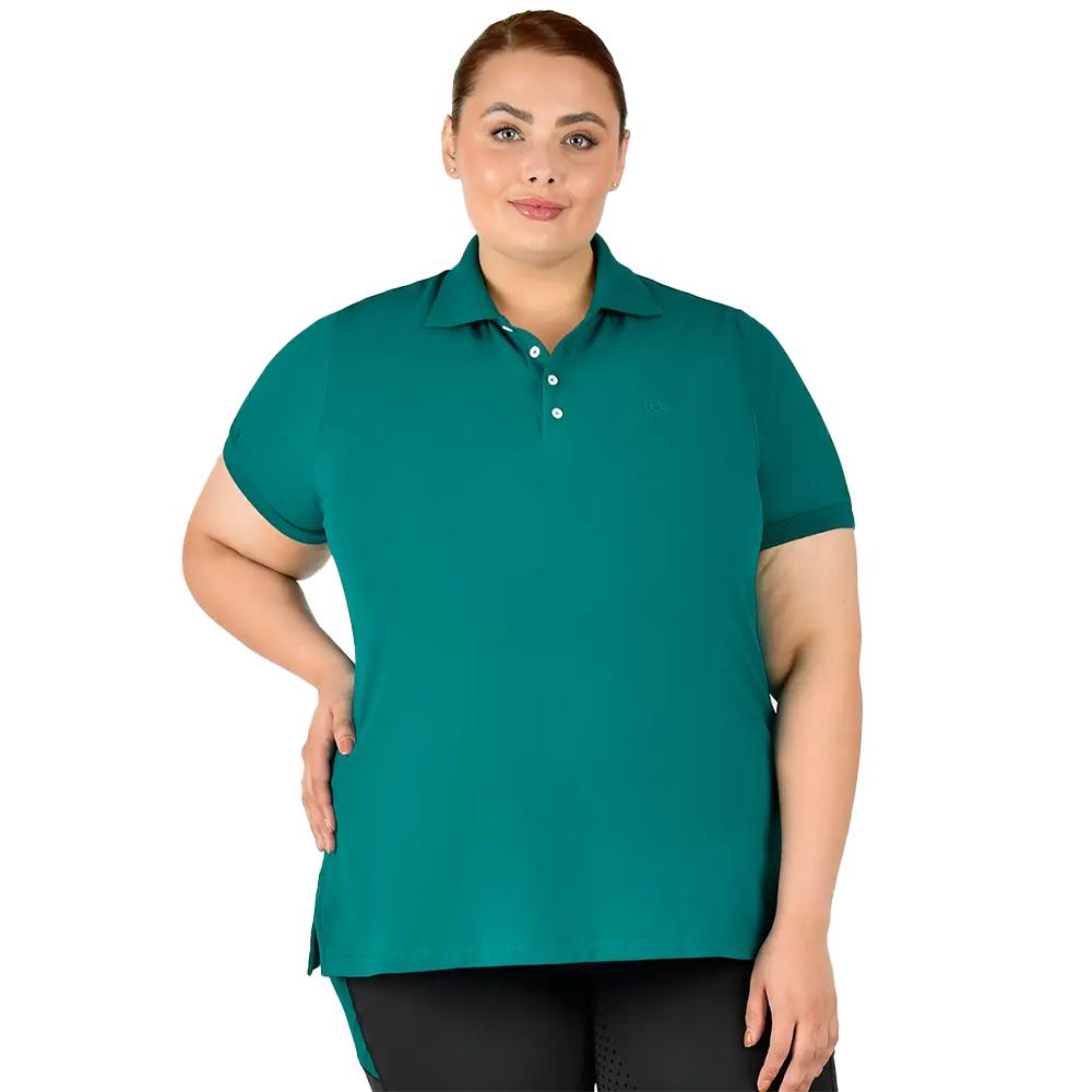 DUBLIN Kurzärmliges Lauren Plus-Poloshirt für Damen/Damen 18 UK - 20 blau silber see von Joom DACH