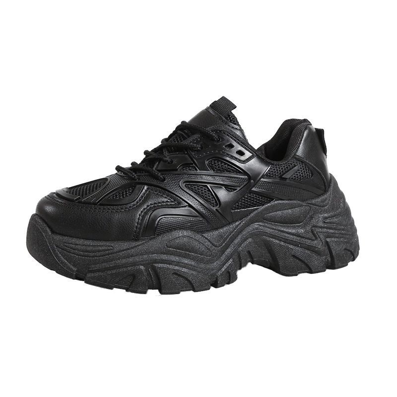 Dad Shoes Damen Dicke Sohle All-Matching Frühling und Herbst Neu Mesh Atmungsaktiv Füße Klein Lässiger Sneaker 40 von Joom DACH