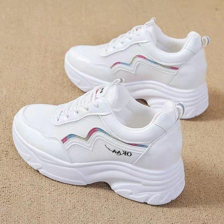 Dad Shoes Damen Ins Trendy New Spring Internet Celebrity Lässige und bequeme Sportschuhe mit Plateau-Lederoberfläche für Studenten 40 von Joom DACH