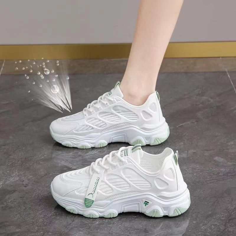 Dad Shoes Damen Neue Damenschuhe Sommer Atmungsaktive Mesh-Schuhe Weiße Schuhe Mesh Dünner Sneaker Damen 40 von Joom DACH