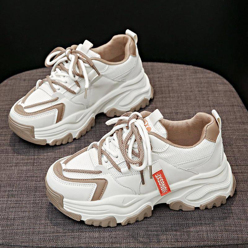 Dad Shoes Ins Trendy Frühling Neu Dicke Sohle Höhe Erhöhend Damen Schuhe Lässige Lederschuhe Kinder Sneaker 40 von Joom DACH