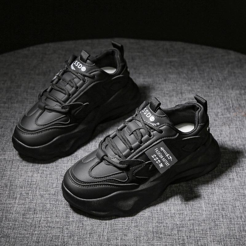 Daddy Schuhe Damen Frühling Neu Dicksohlige Erhöhte Studenten Freizeit Allround Sportschuhe 40 von Joom DACH