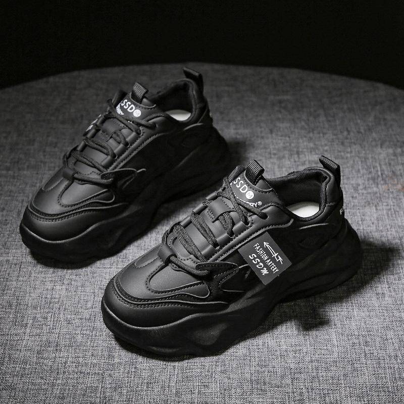 Daddy Schuhe Damen Frühling Neu Dicksohlige Erhöhte Studenten Freizeit Allround Sportschuhe 40 von Joom DACH