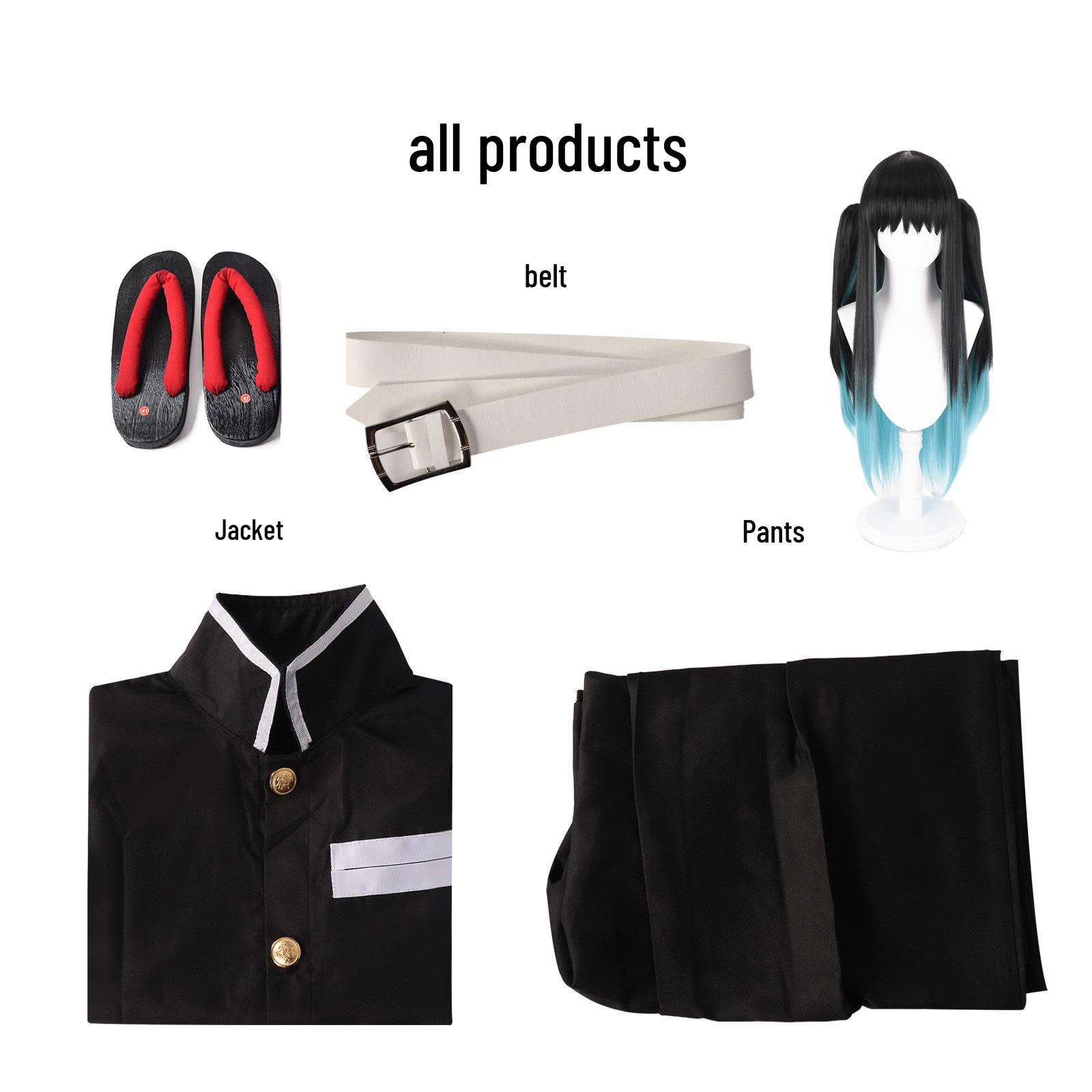 Dämonen Jäger: Nebel-Säule Tokito Muichiro Herren Cosplay Kostümset XL von Joom DACH