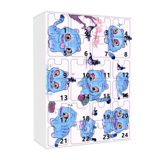 Dämonenjäger Adventskalender 2025 24 Tage Weihnachts-Countdown-Kalender mit 24 Schlüsselanhänger-Geschenken für Kinder, Erwachsene, Jugendliche D von Joom DACH
