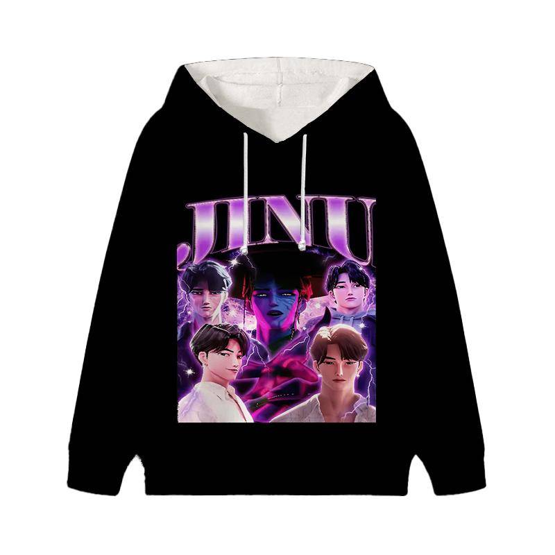 Dämonenjäger Zoey Rumi Mira Sweatshirt KPop Huntrix Girl Kinder Hoodie Kinder Saja Jungen Pullover Harajuku Herbst Winter Oberteile 110 gold von Joom DACH