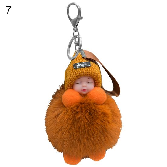 Dame schöne Mädchen Tasche Anhänger Plüsch Puppe Auto Schlüsselanhänger Anhänger Mini schlafen Spielzeug Puppe 7 von Joom DACH