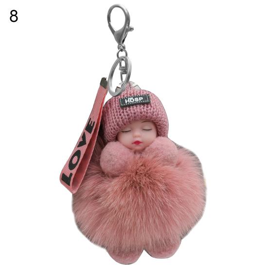 Dame schöne Mädchen Tasche Anhänger Plüsch Puppe Auto Schlüsselanhänger Anhänger Mini schlafen Spielzeug Puppe 8 von Joom DACH