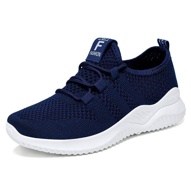 Damen 2025 Neue Lässige Laufschuhe Atmungsaktive Sneaker mit Weichsohle 39 navy blau von Joom DACH