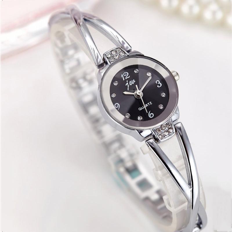 Damen-Armbanduhr, luxuriöse Armbanduhr, Edelstahlarmband, elegante Damenuhren, Geschenkuhr schwarz von Joom DACH