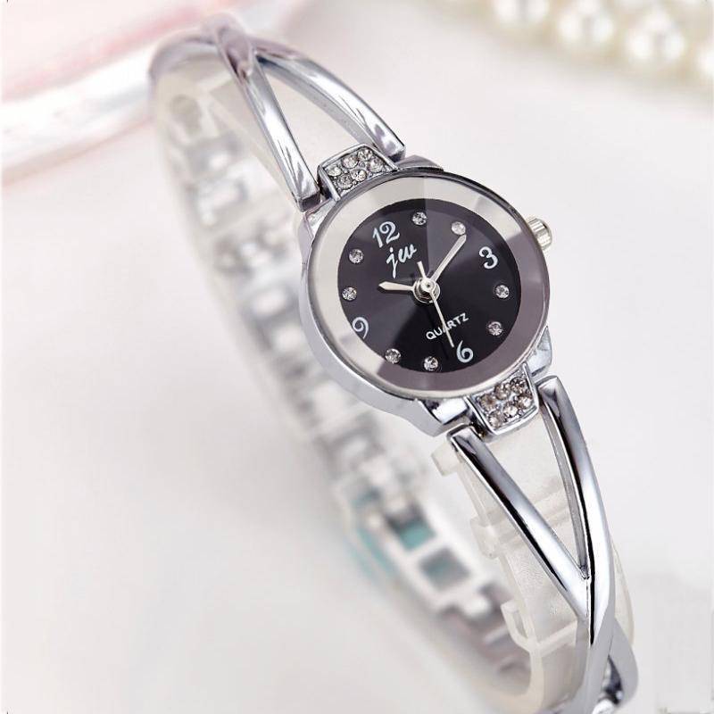 Damen-Armbanduhr, luxuriöse Armbanduhr, Edelstahlarmband, elegante Damenuhren, Geschenkuhr schwarz von Joom DACH