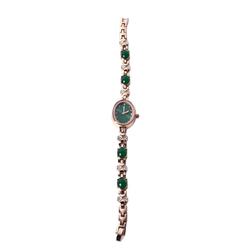 Damen Armbanduhr Wasserdicht Modisch Smaragd Damen Kleider Quarz Armbanduhr für Täglich von Joom DACH