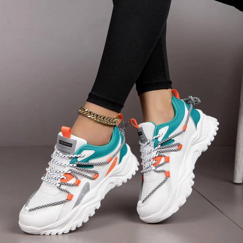 Damen Atmungsaktive Sneakers Laufschuhe Fitness Sportschuhe Freizeitschuhe Sportbekleidung Wanderschuhe Freizeitschuhe für Damen 40 von Joom DACH