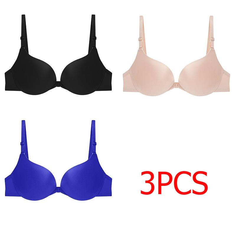 Damen-BHs mit verstellbarer Schnalle, kleine Körbchen, nahtlose Push-Up-Unterwäsche, Schönheits-Rücken-BHs 38/85AB von Joom DACH