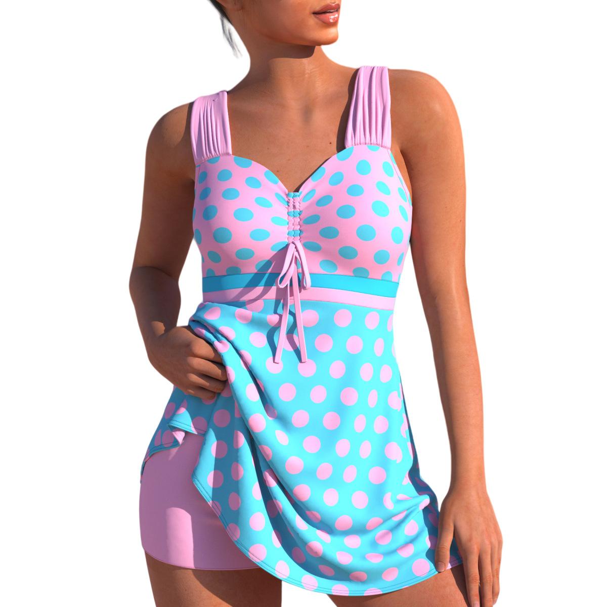 Damen Badeanzug mit ärmelloser Bademode für Sport, Surfen, Tankini-Set, Bademode, zweiteiliger Badeanzug, Pool, Damen-Badeanzug XL von Joom DACH