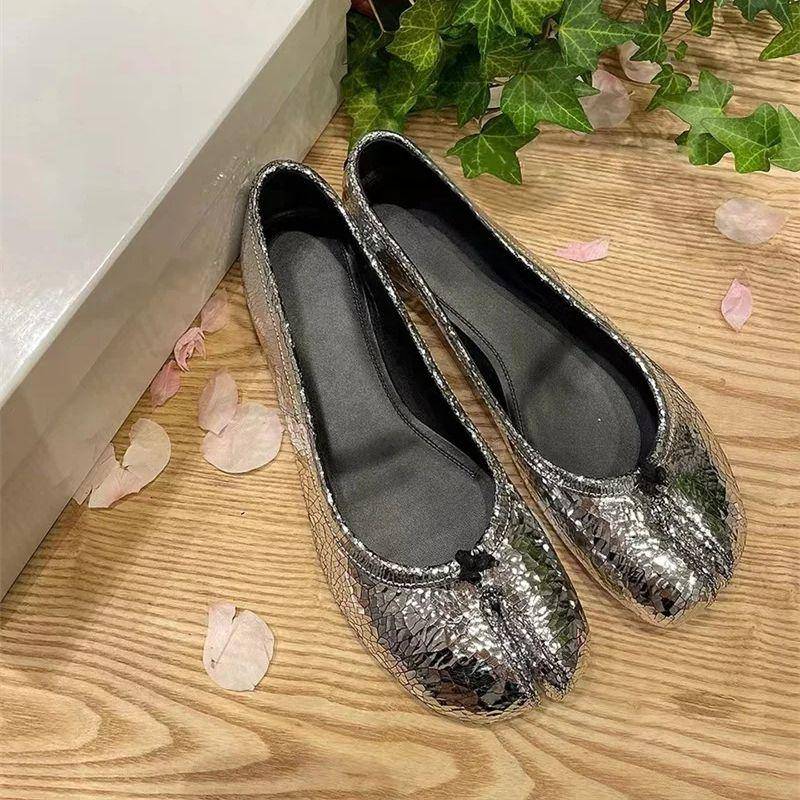 Damen Ballerinas Slipper Sommer Flachmund Laufschuhe Mode Bequem Kleid Retro Lässig Weiche Sohle Elegant Einzelne Schuhe 36 schwarz von Joom DACH