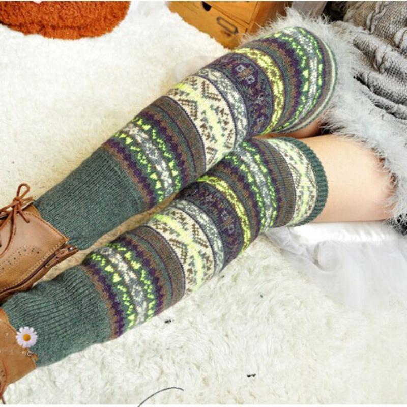 Damen Beinwärmer Winter Lange Socken Strick Häkeln Legging Strumpf Damen Beinwärmer Winter Lange Socken Strick Häkeln Legging Strumpf von Joom DACH