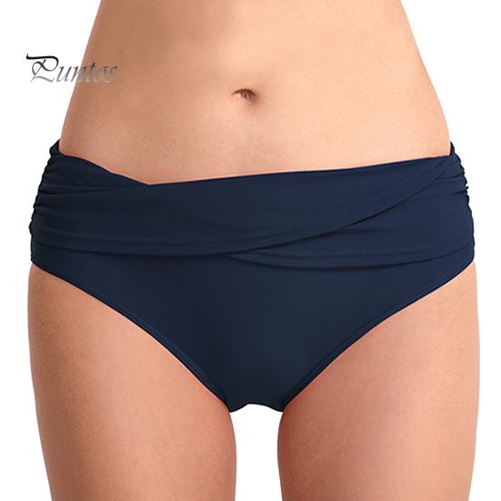 Damen Bikinihose mit mittelhohem Bund, volle Abdeckung, gerüschter Tankini-Badeanzug, Slip, Bauchkontrolle, Badeanzug, Badehose L navy blau Damen Bikinihose mit mittelhohem Bund, volle Abdeckung, gerüschter Tankini-Badeanzug, Slip, Bauchkontrolle, Badeanzug, Badehose L navy blau von Joom DACH