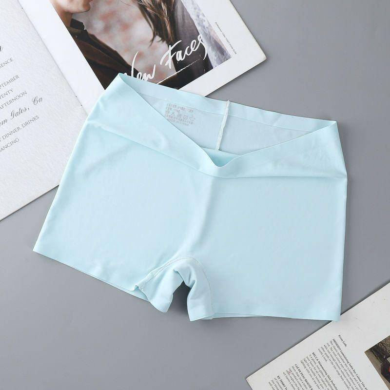 Damen Boxershorts Unterwäsche Nahtlose Höschen Einfarbige Boyshorts Mittlere Taille Höschen Unsichtbare Sicherheitshöschen Weibliche Unterhosen XL(60-70KG) blau von Joom DACH