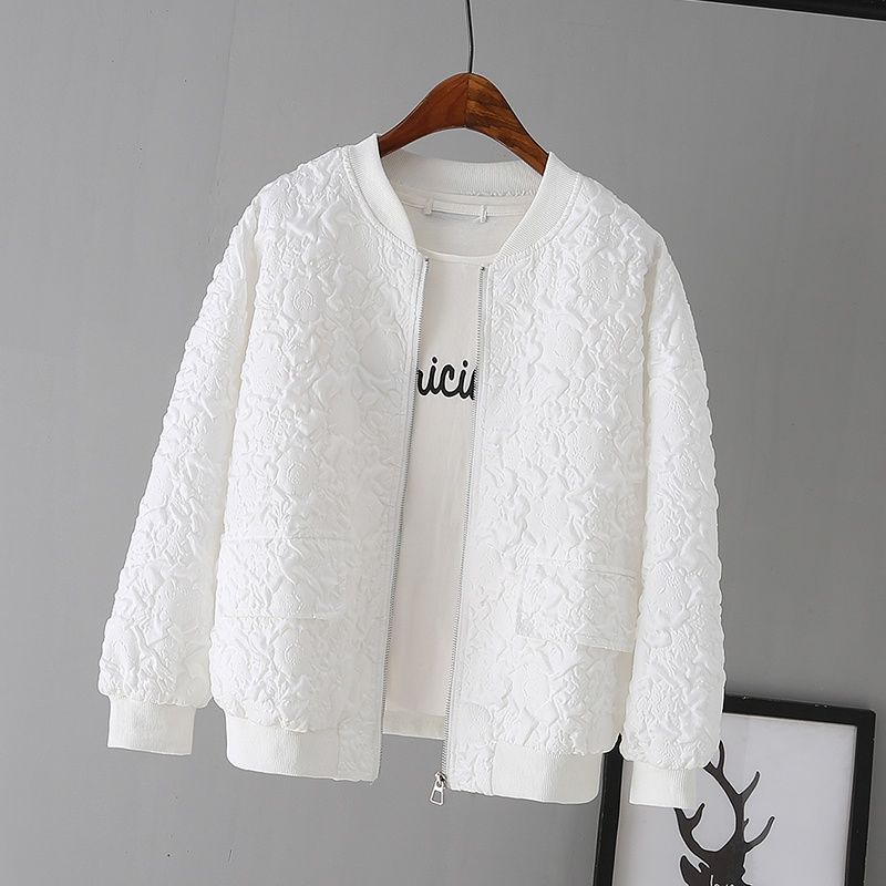 Damen Casual Lace Plus Size Kurze Winddichte Jacke Einlagige Baseball Kleidung Tops S von Joom DACH