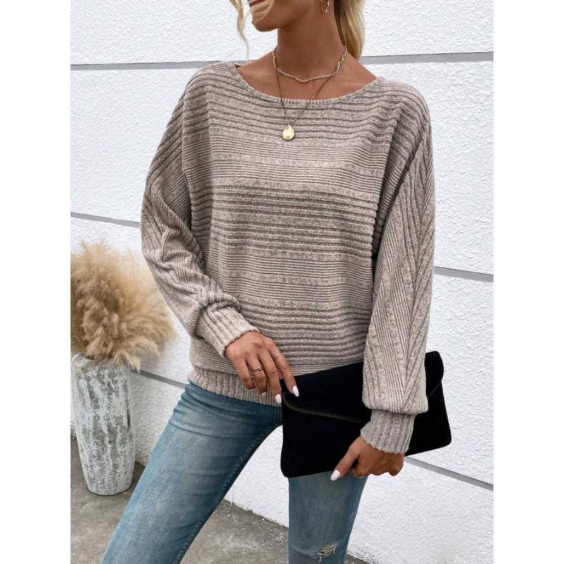 Damen Casual Langarm Pullover Oberteil mit Rundhalsausschnitt und Patchwork-Design L Damen Casual Langarm Pullover Oberteil mit Rundhalsausschnitt und Patchwork-Design L von Joom DACH