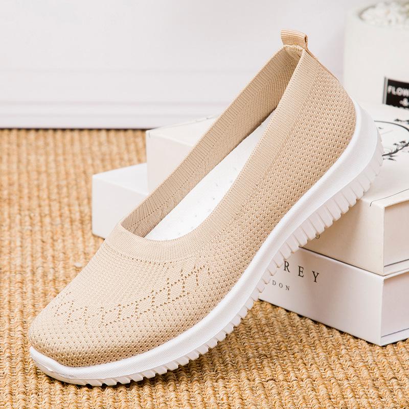 Damen Casual Walking Schuhe Atmungsaktive Slip-on Sneakers Leichte Komfort Flats 38 apricot Damen Casual Walking Schuhe Atmungsaktive Slip-on Sneakers Leichte Komfort Flats 38 apricot von Joom DACH