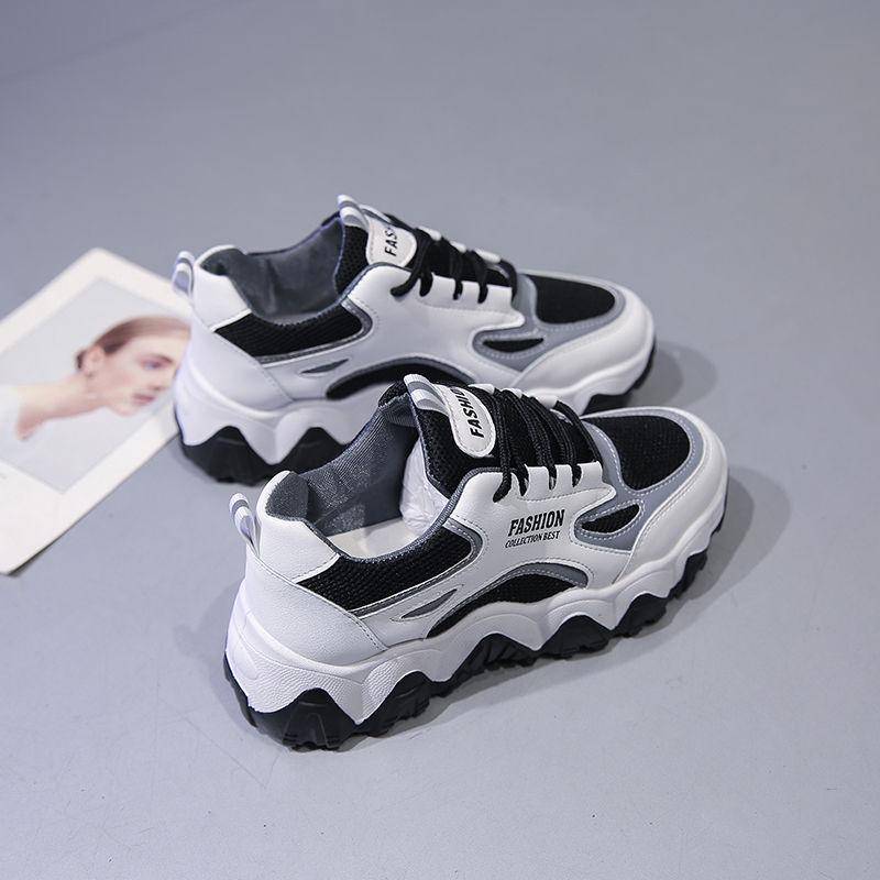 Damen Chunky Sneakers Plateauschuhe Dicke Sohle Vulkanisierte Schuhe Modische Atmungsaktive Freizeitlaufschuhe für Damen 35 von Joom DACH