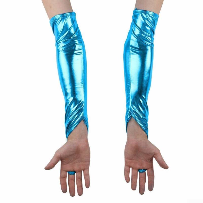 Damen Cosplay Damen Handschuhe Hot Girl Mikroelastizität Free blau von Joom DACH