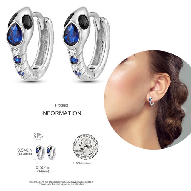 Damen-Creolen aus 925er-Silber, funkelnder Pavé-Cz, luxuriöser edler Schmuck, Geschenk für Hochzeit, Verlobung, Party, schlichter Ohrring von Joom DACH