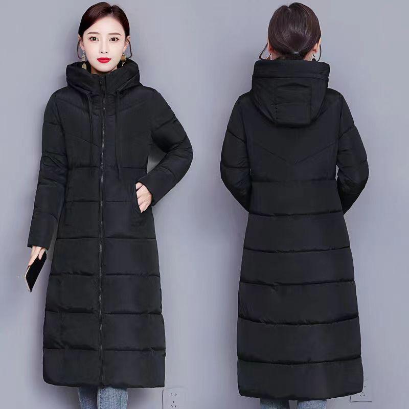 Damen Daunenjacke, Übergröße, Winter, schmal, mittellang, Mantel, einfarbig, warm, Oberbekleidung 5XL von Joom DACH