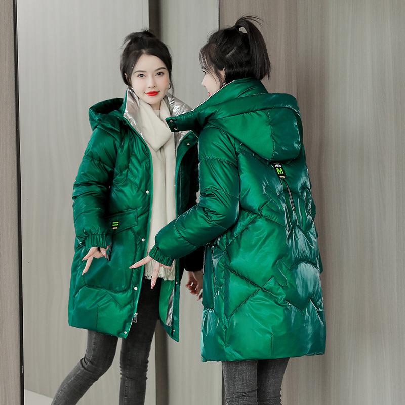 Damen-Daunenjacke, mittellang, koreanische Mode, Parka-Oberteile mit Kapuze, warmer schwarzer Mantel, glänzend, lässig, lockere Jacken für Damen XXL grün Damen-Daunenjacke, mittellang, koreanische Mode, Parka-Oberteile mit Kapuze, warmer schwarzer Mantel, glänzend, lässig, lockere Jacken für Damen XXL grün von Joom DACH