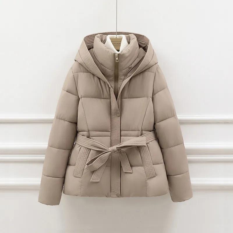 Damen Daunenjacke aus Baumwolle, gefüttert, kurz, locker, koreanische Version, Damenoberbekleidung, bequem, elegant, Damen-Winterparka S khaki Damen Daunenjacke aus Baumwolle, gefüttert, kurz, locker, koreanische Version, Damenoberbekleidung, bequem, elegant, Damen-Winterparka S khaki von Joom DACH