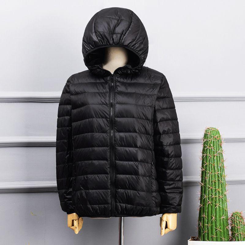 Damen Daunenjacke in Übergröße - Kurzer Stil, Geeignet für 200+ Pfund, Lässige Winterbekleidung für alle Altersgruppen L (95-110 kg) von Joom DACH