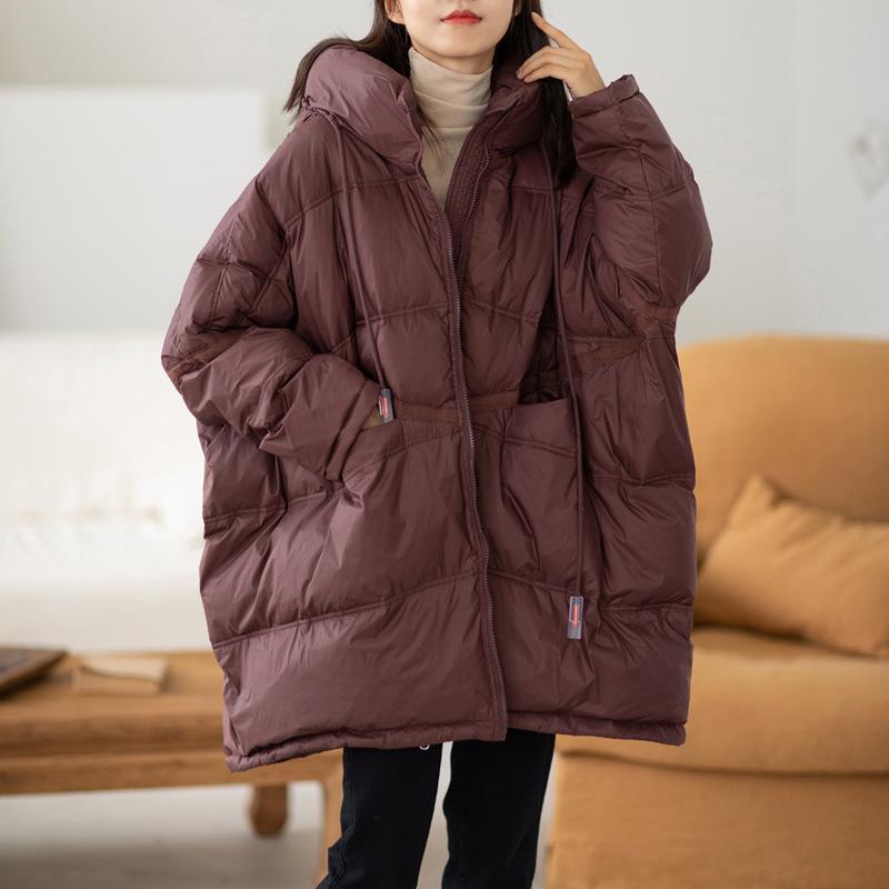 Damen Daunenjacke mit Kapuze, weiße Entendaunenjacke, Übergröße, Puffermantel, lässig, locker, dick, Parkas, Damenoberbekleidung One size kaffeebraun Damen Daunenjacke mit Kapuze, weiße Entendaunenjacke, Übergröße, Puffermantel, lässig, locker, dick, Parkas, Damenoberbekleidung One size kaffeebraun von Joom DACH