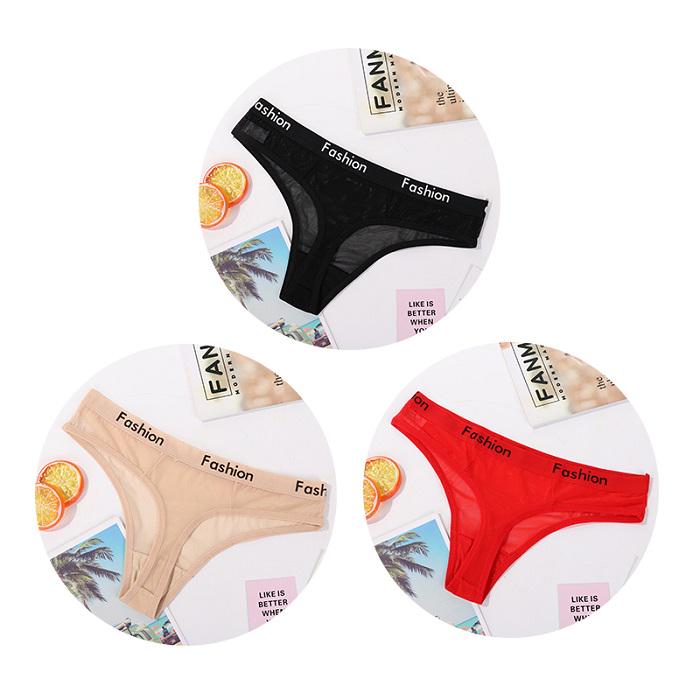 Damen-Dessous, G-String, Netz-Slip, Unterwäsche, Höschen, T-String, Tangas, Knicker L von Joom DACH