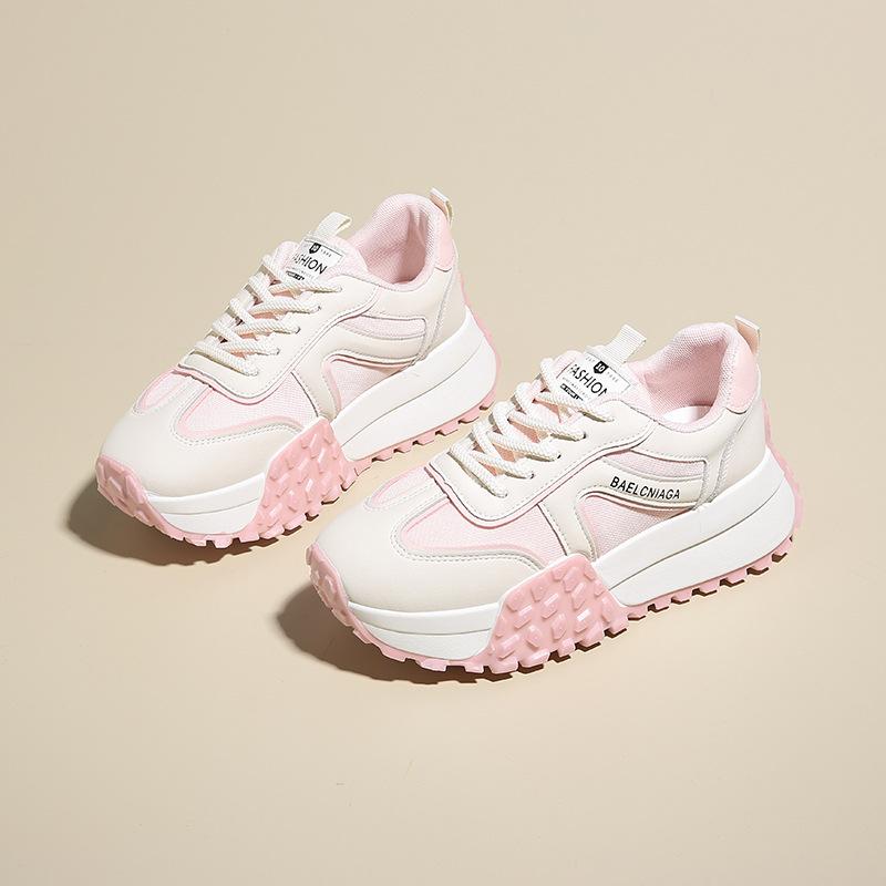 Damen Dicksohl Erhöhte Daddy Schuhe Frühling Neu Vielseitig und Leichte Lässige Sportschuhe Ins Style 40 von Joom DACH