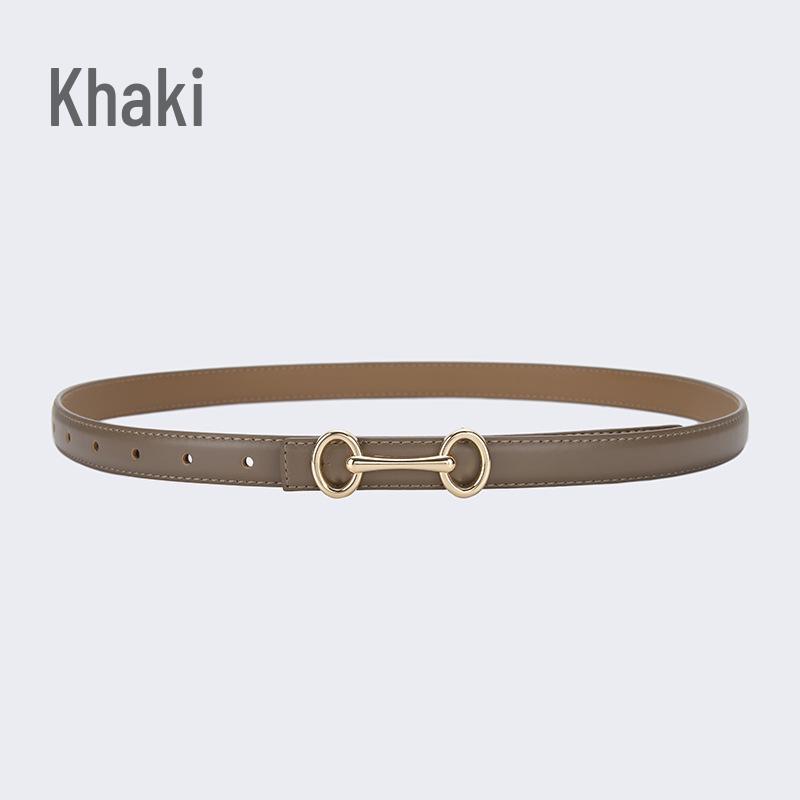 Damen Einfacher Echtleder Mode Gürtel - Vielseitig für Jeans, Hosen und Kleider 105 cm von Joom DACH